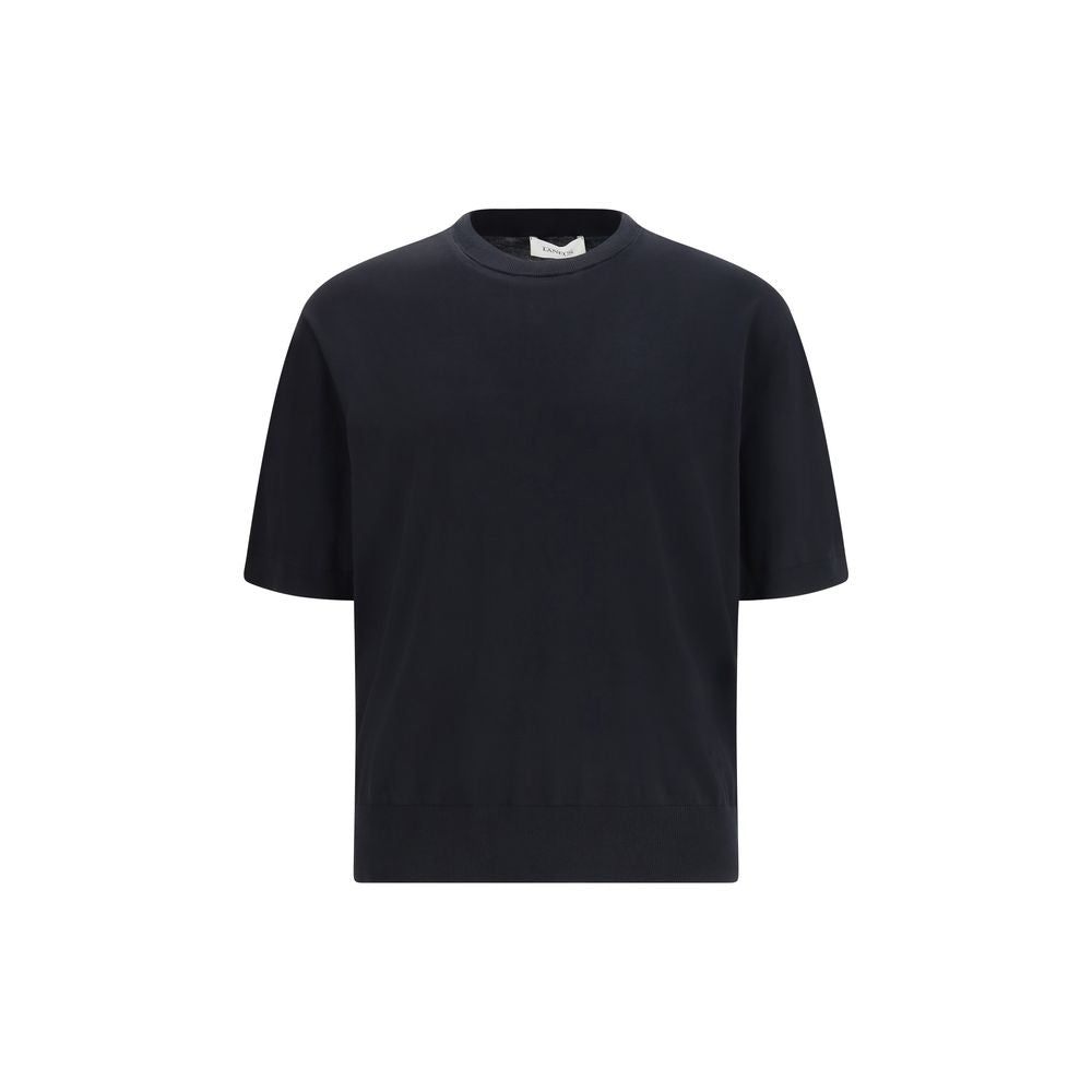Laneus Black Cotton T-Shirt | Regal Royce