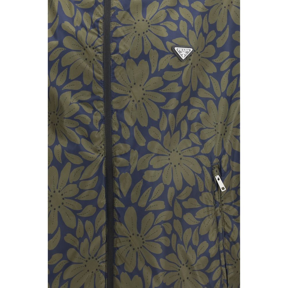 Prada Black Recycled Polyamide Shell Jacket | Regal Royce