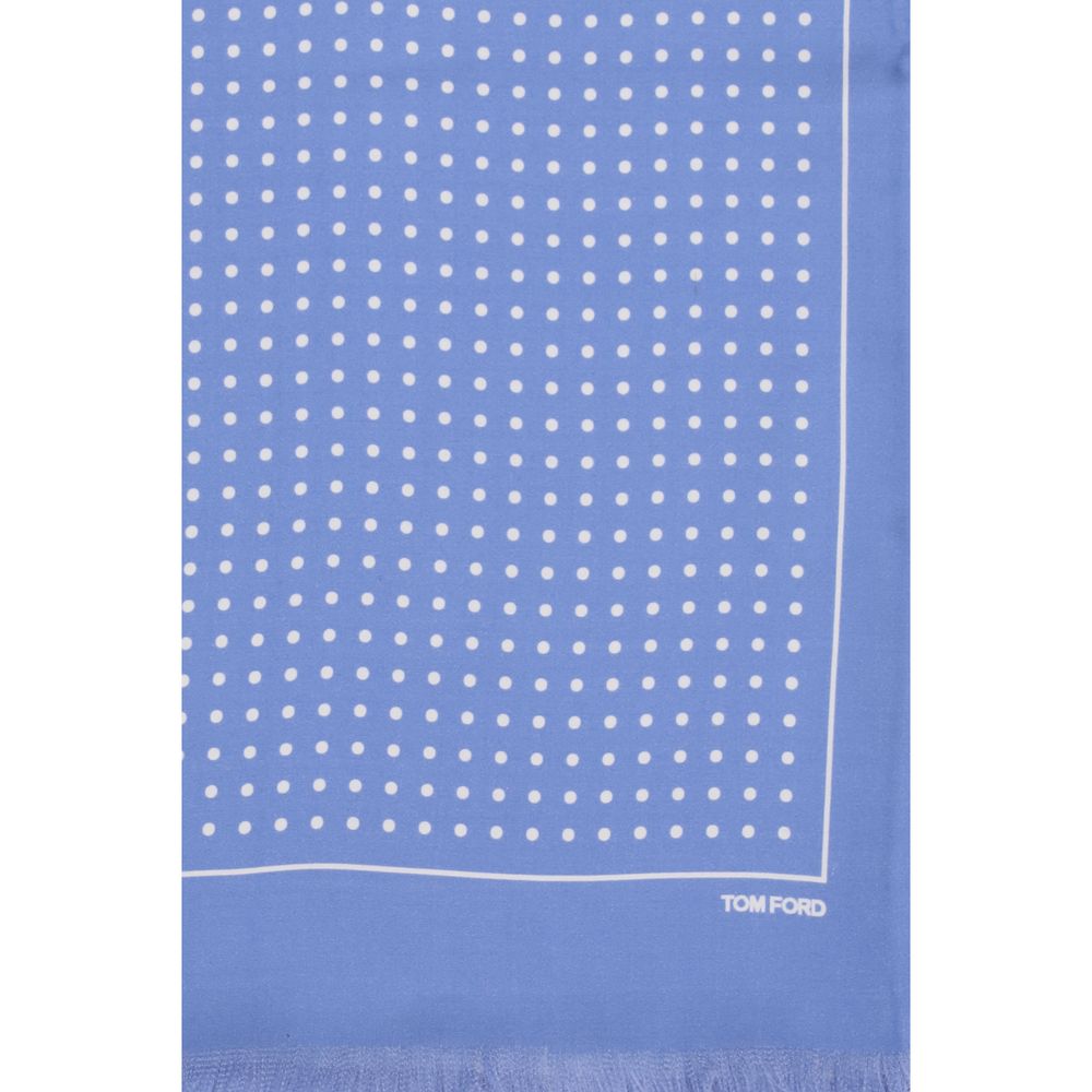 Tom Ford Blue Silk Scarf | Regal Royce