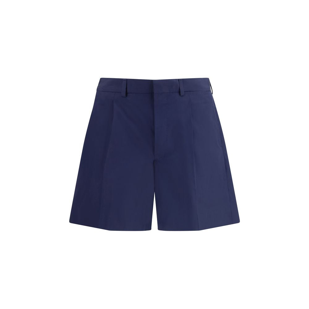 Prada Blue Cotton Bermuda Shorts | Regal Royce