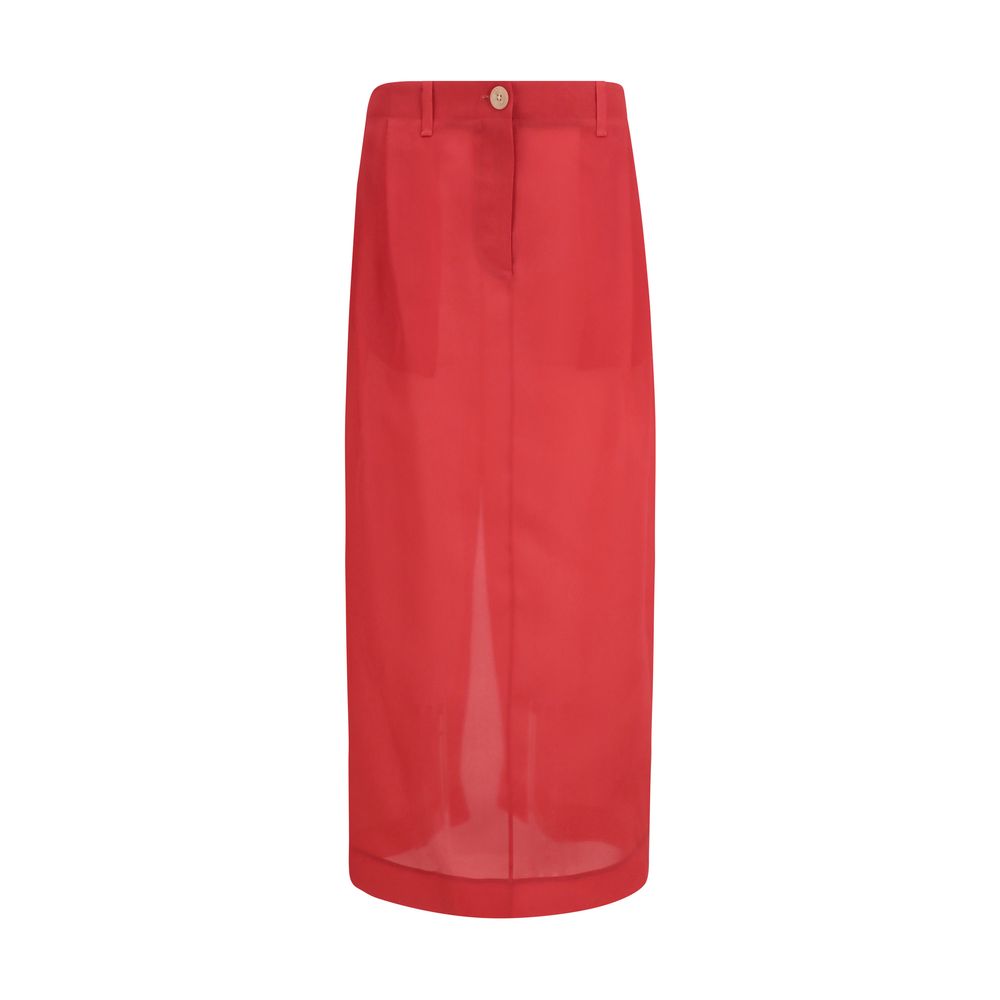 Khaite Multicolor Silk Midi Skirt | Regal Royce