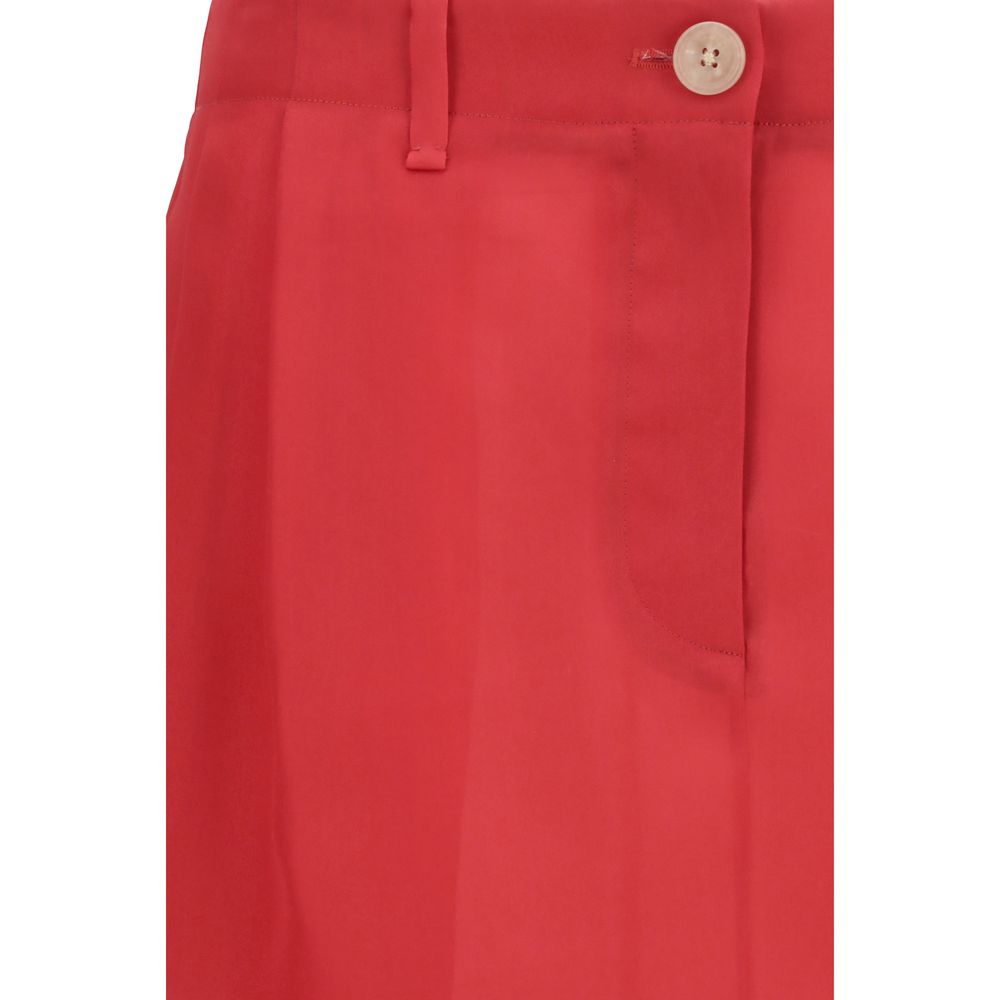 Khaite Multicolor Silk Midi Skirt | Regal Royce