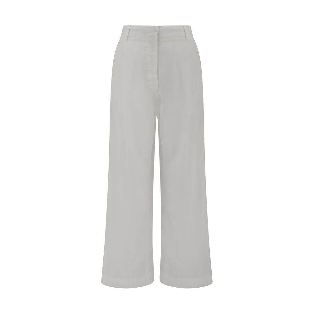 The Latest White Cotton Casual Pants | Regal Royce