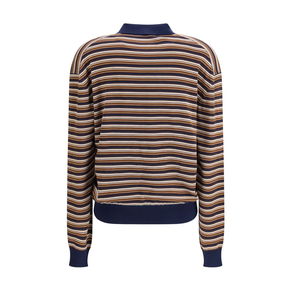 Miu Miu Brown Fleece Wool Polo Shirt | Regal Royce