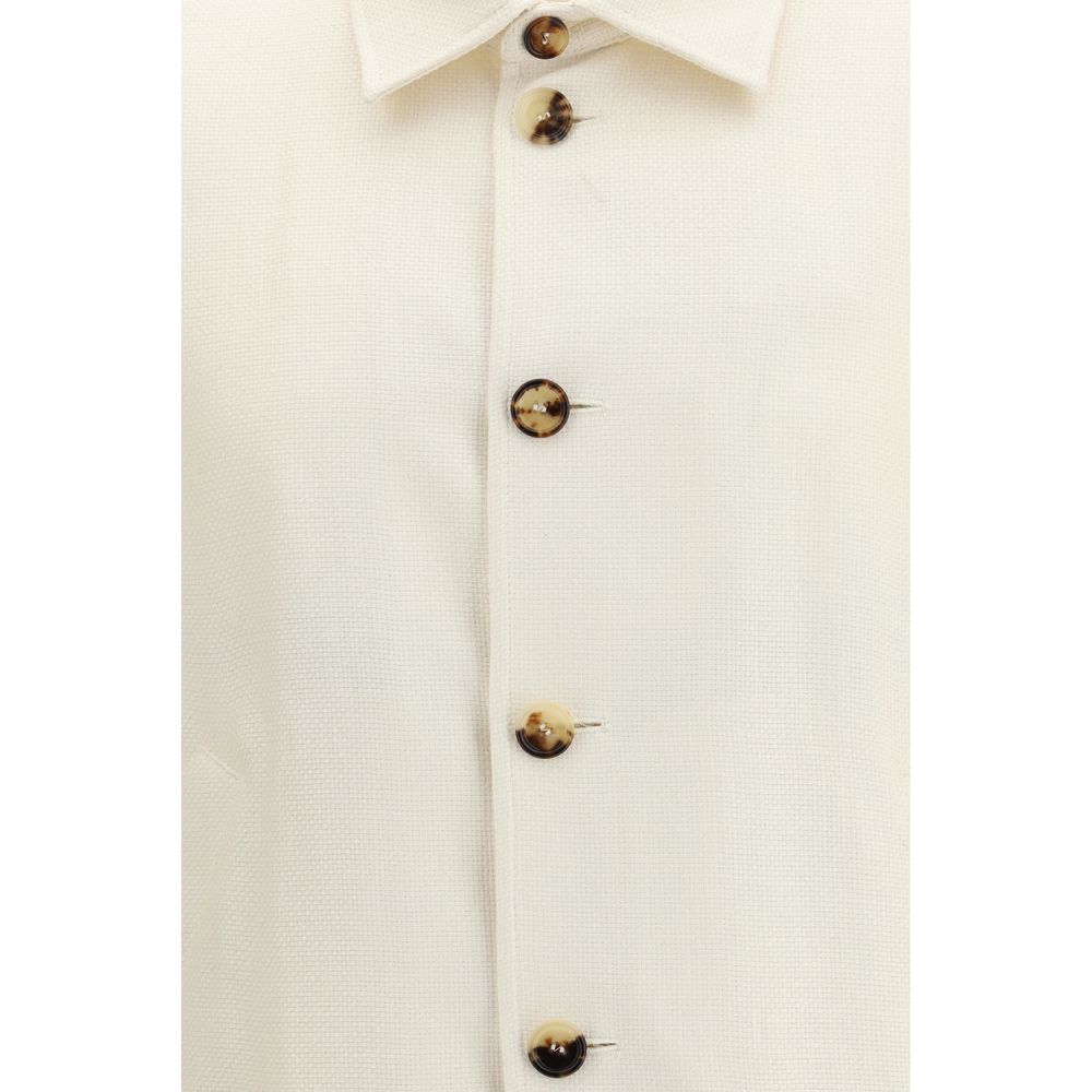 Brunello Cucinelli White Silk Shell Jacket | Regal Royce