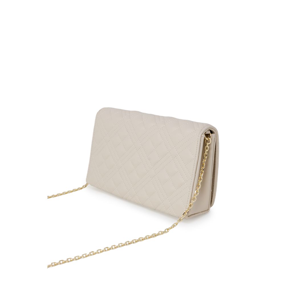 Love Moschino Beige Polyethylene Handbag | Regal Royce