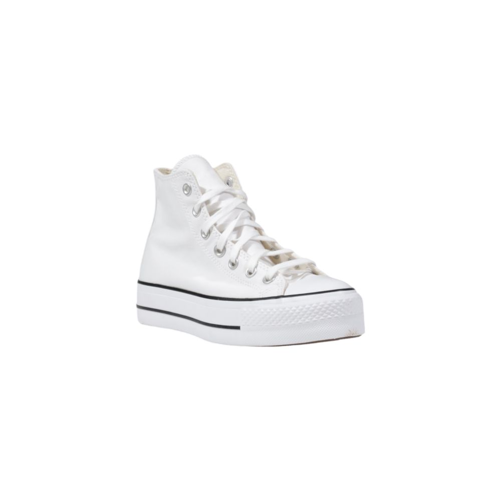 Converse White Polyester Platform Sneakers | Regal Royce