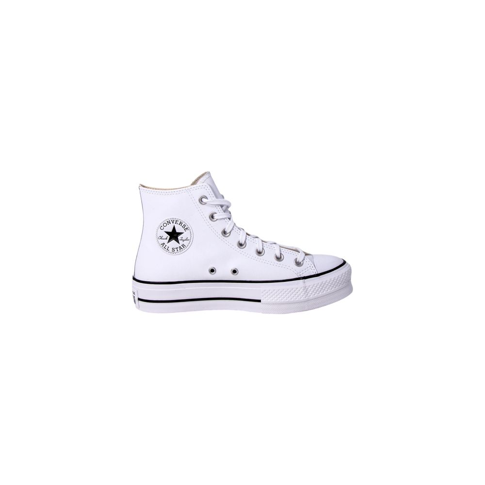 Converse White Polyethylene Platform Sneakers | Regal Royce