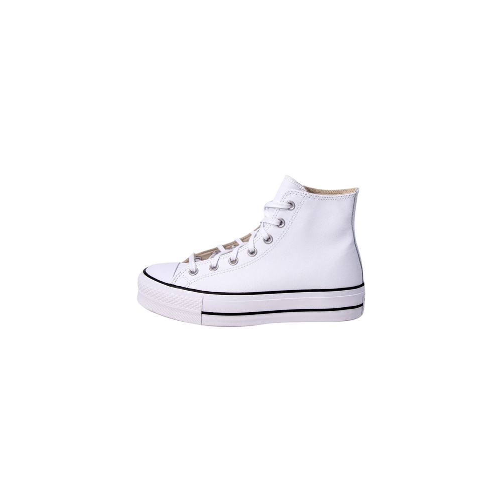 Converse White Polyethylene Platform Sneakers | Regal Royce