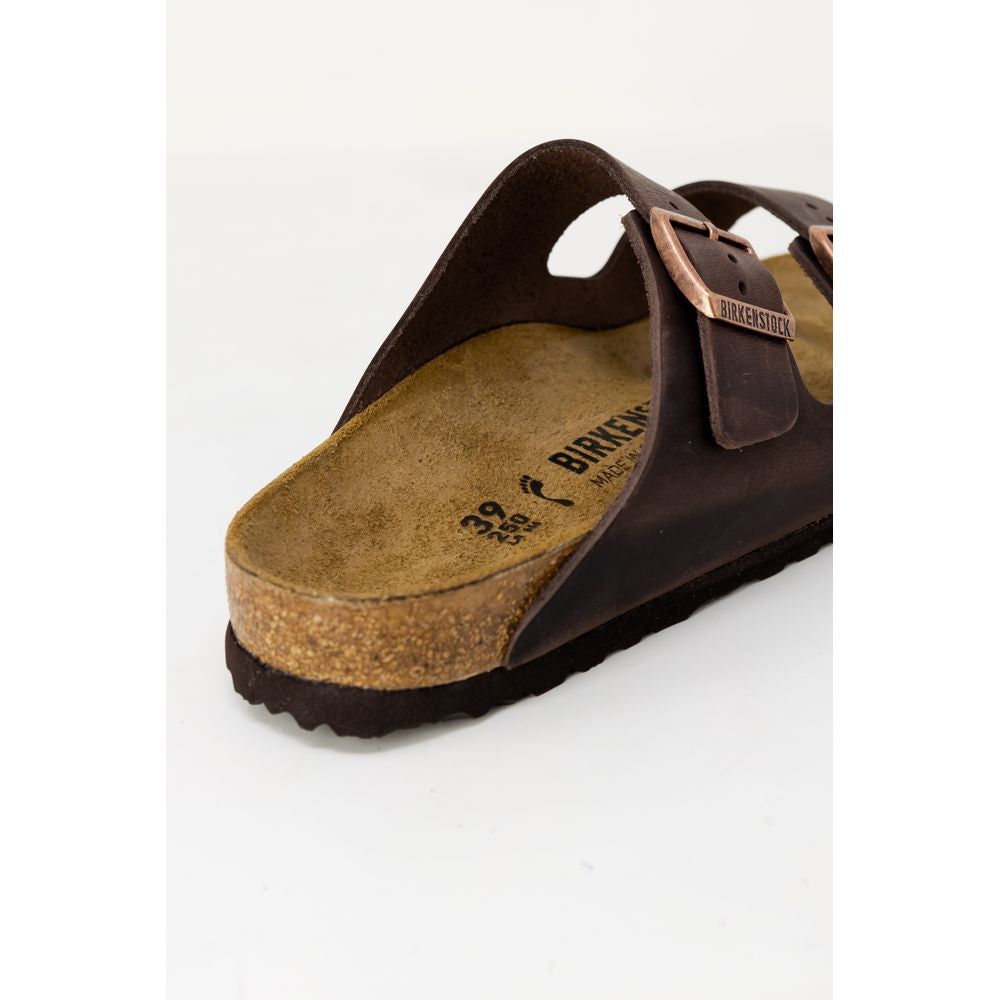 Birkenstock Brown Synthetic Slippers | Regal Royce