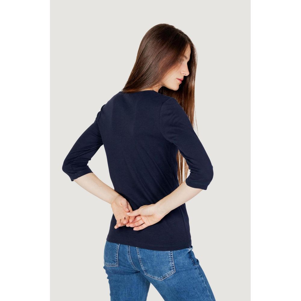 Street One Blue Cotton Long Sleeve T-Shirt | Regal Royce