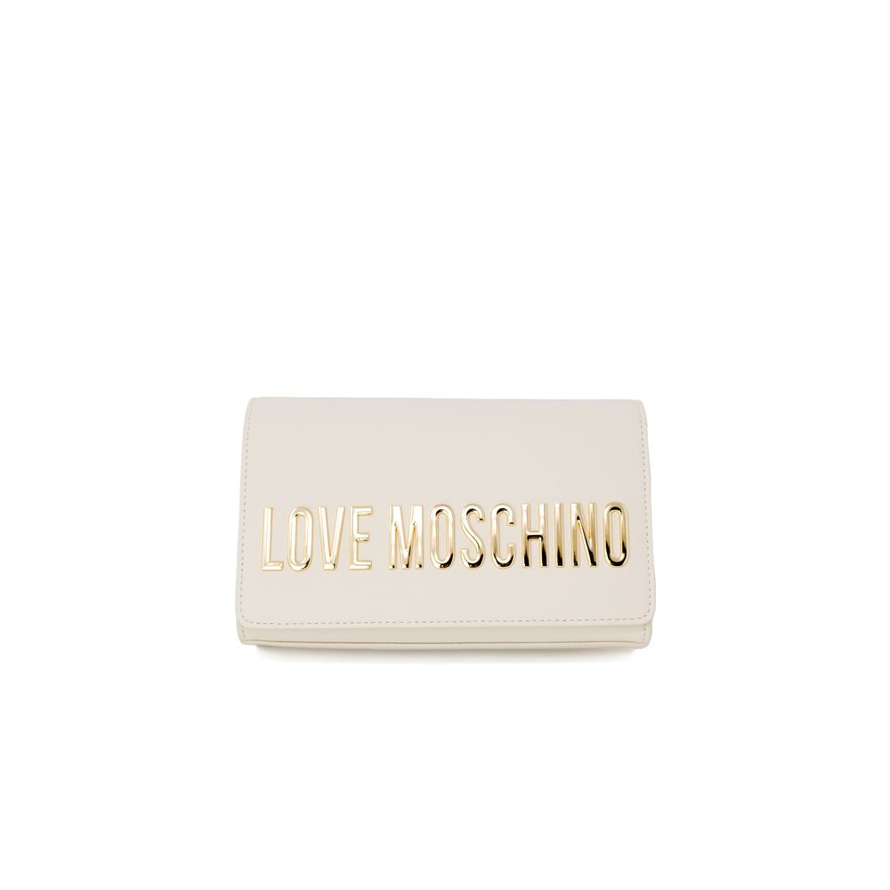 Love Moschino Beige Polyethylene Handbag | Regal Royce