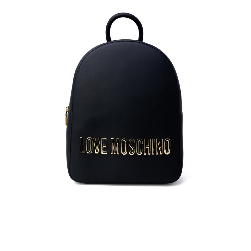 Love Moschino Black Polyethylene Backpack | Regal Royce