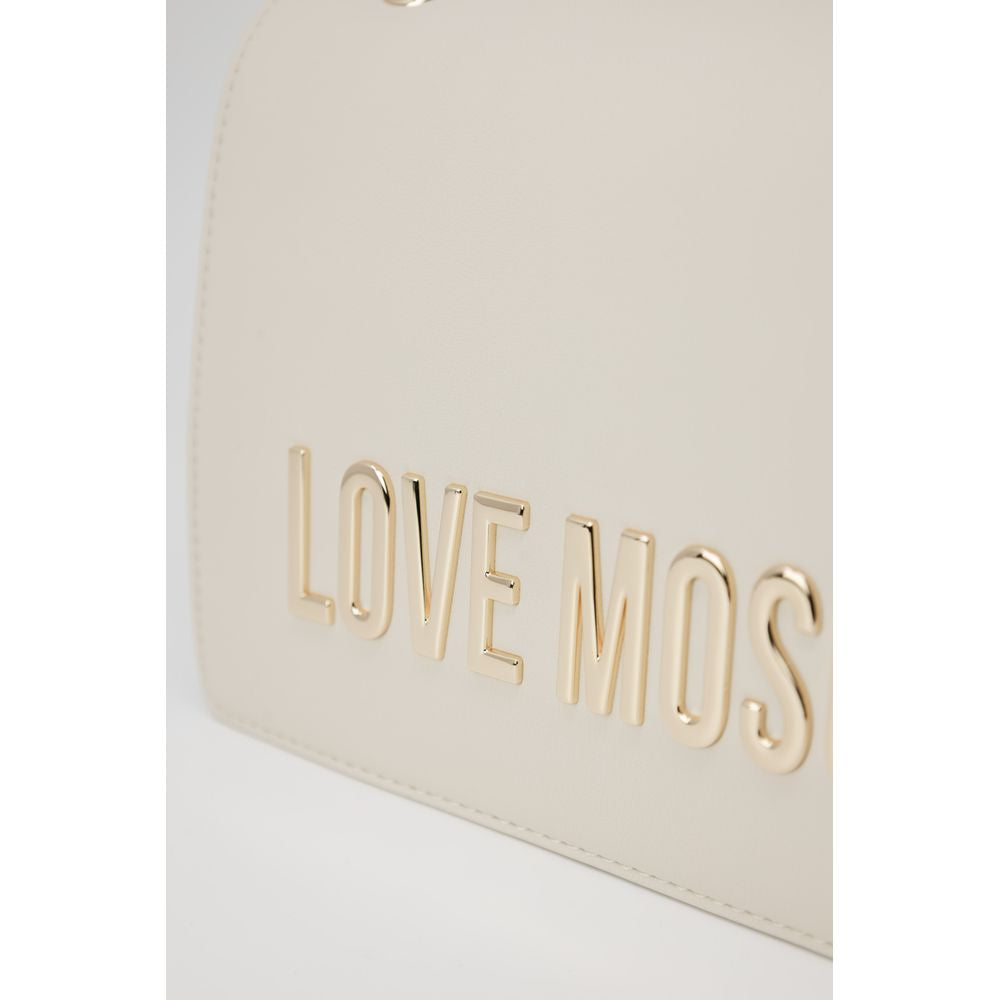Love Moschino Beige Polyethylene Handbag | Regal Royce
