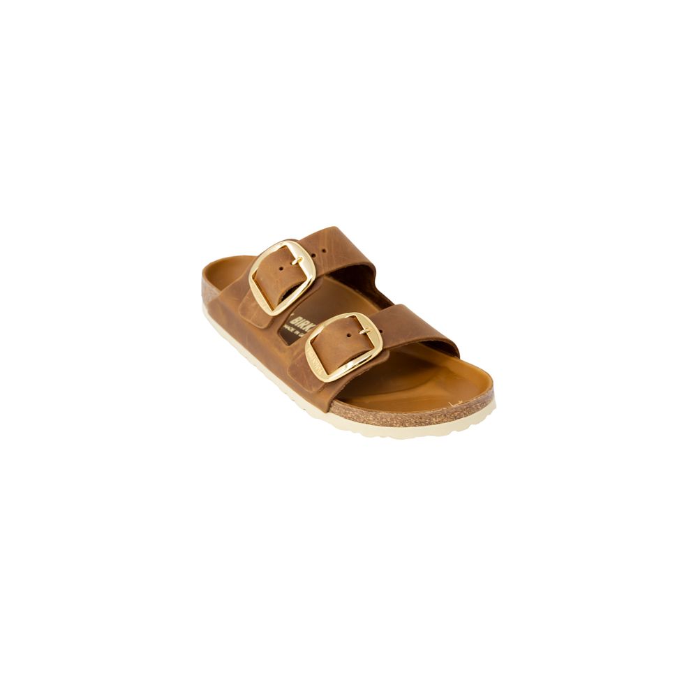 Birkenstock Brown Leather Slippers | Regal Royce