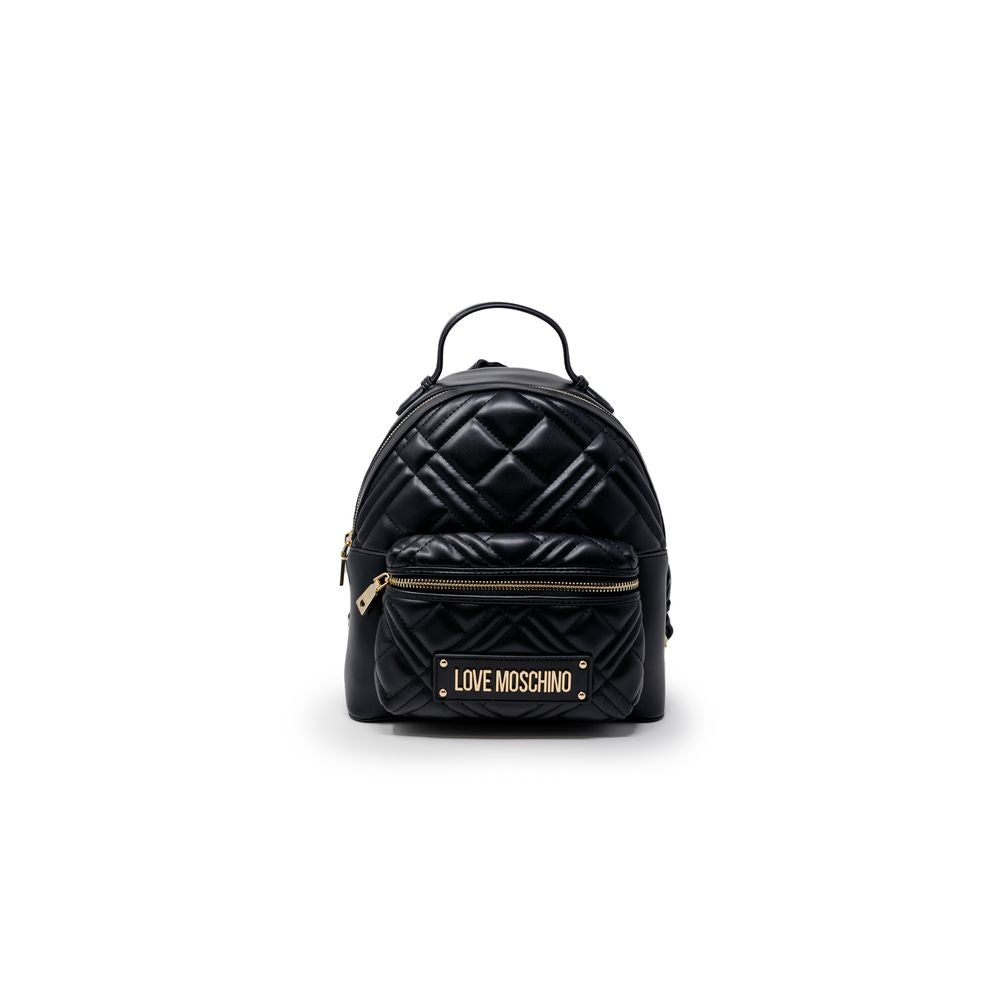 Love Moschino Black Polyethylene Backpack | Regal Royce