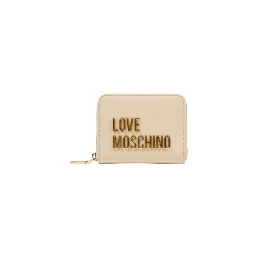 Love Moschino Beige Polyethylene Wallet | Regal Royce
