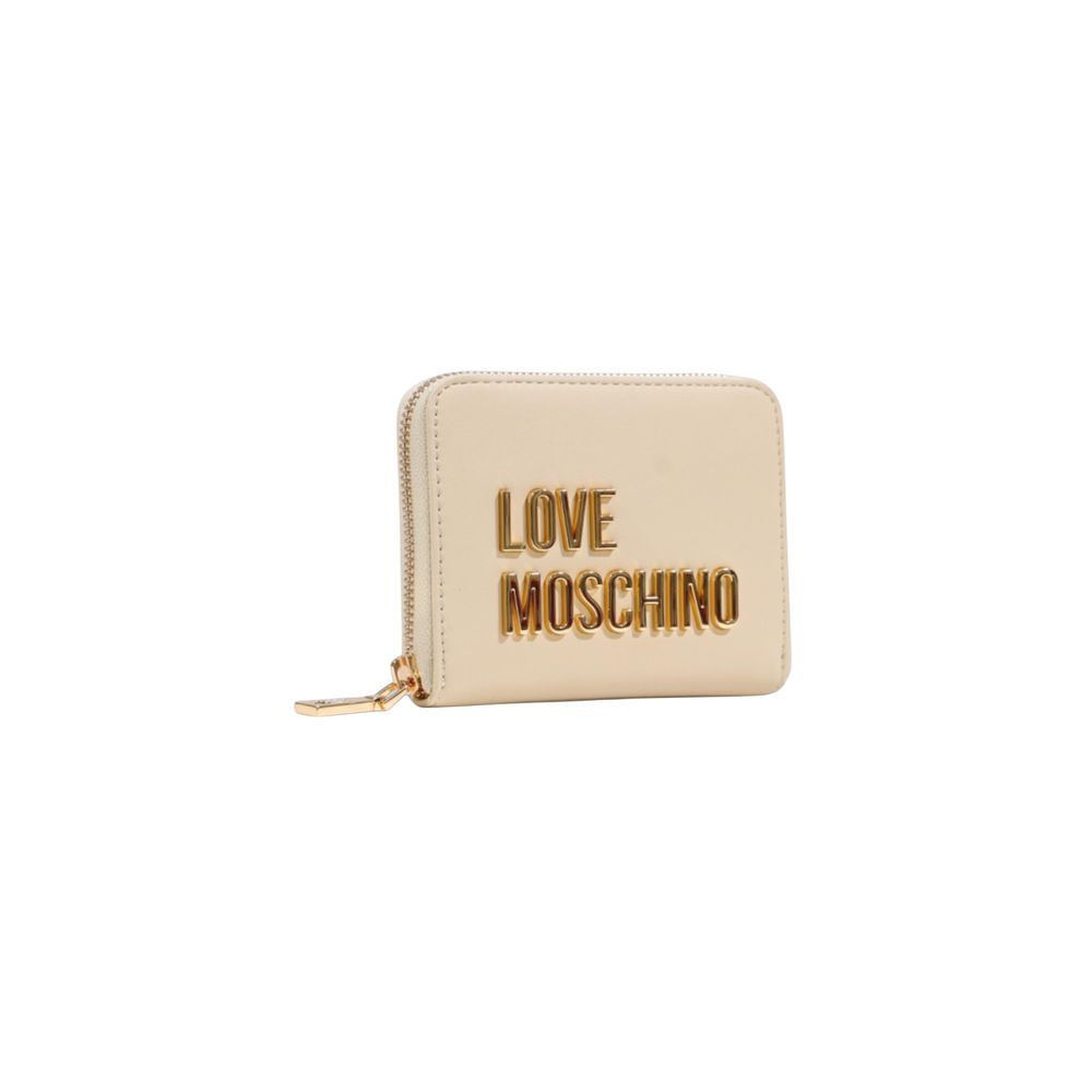 Love Moschino Beige Polyethylene Wallet | Regal Royce