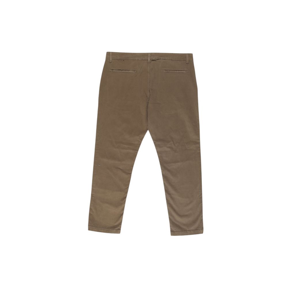 Lyle & Scott Beige Cotton Casual Pants | Regal Royce