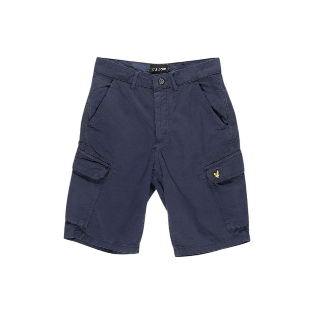 Lyle & Scott Blue Cotton Bermuda Shorts | Regal Royce
