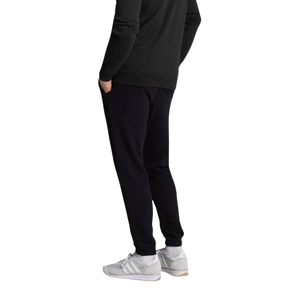 Lyle & Scott Black Cotton Joggers (Workout Pants) | Regal Royce