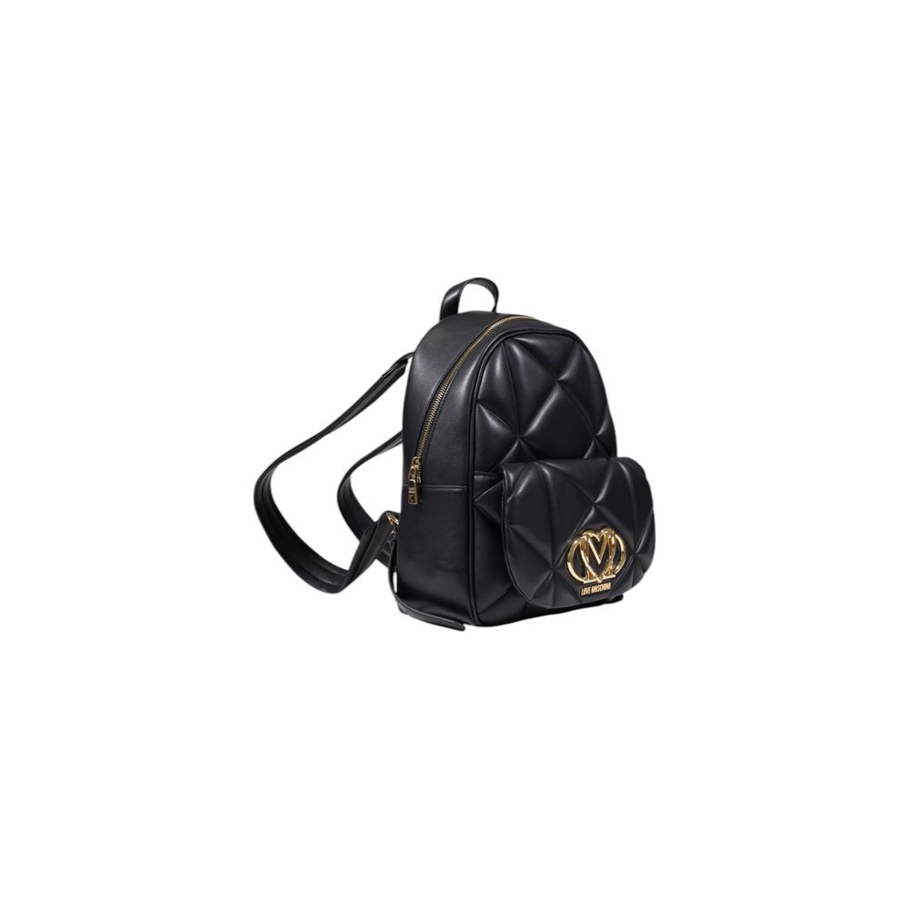 Love Moschino Black Polyethylene Backpack | Regal Royce