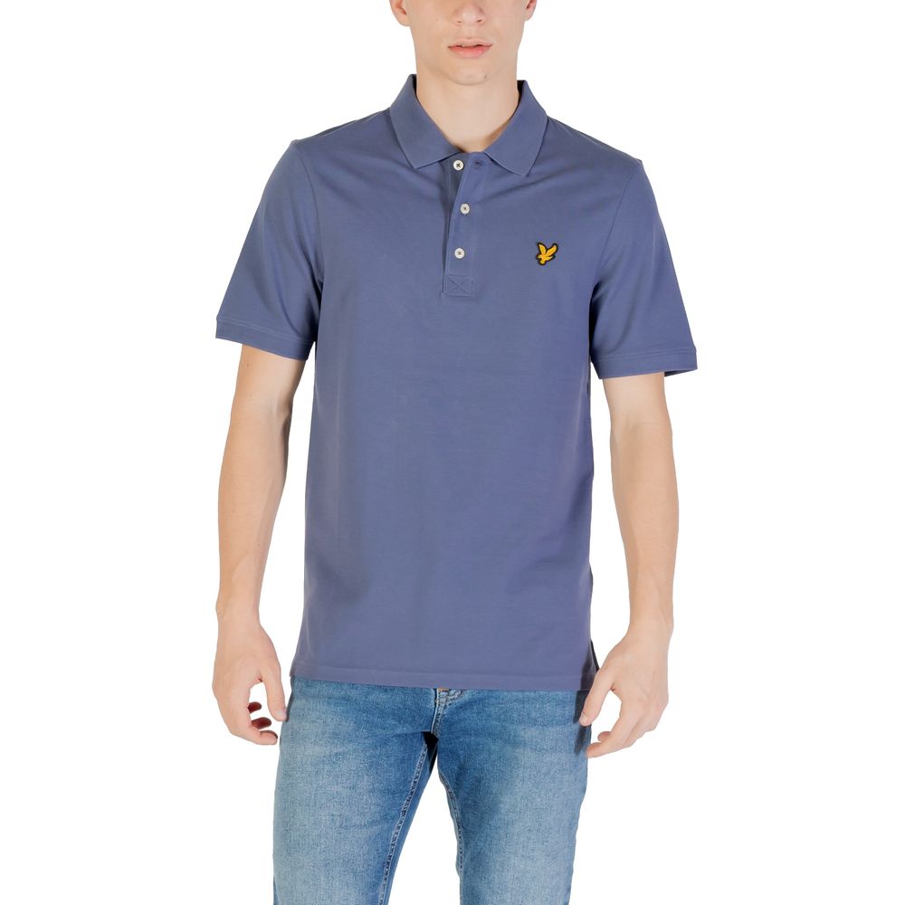 Lyle & Scott Blue Cotton Polo Shirt | Regal Royce