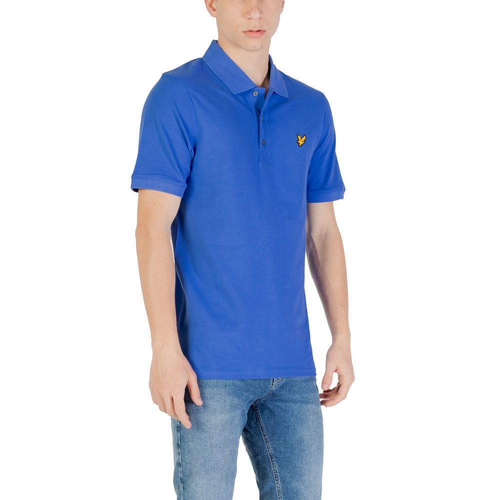 Lyle & Scott Blue Cotton Polo Shirt | Regal Royce
