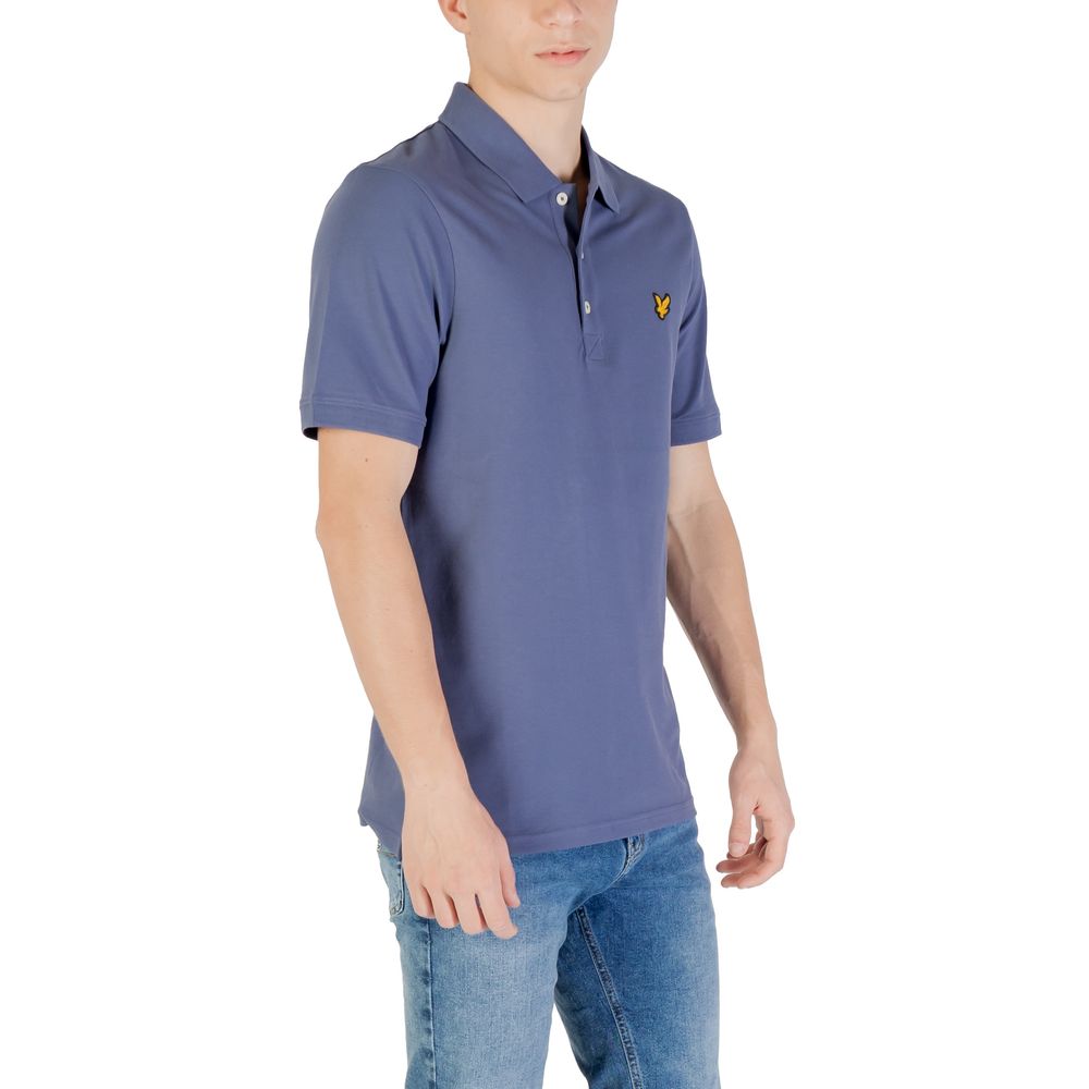 Lyle & Scott Blue Cotton Polo Shirt | Regal Royce