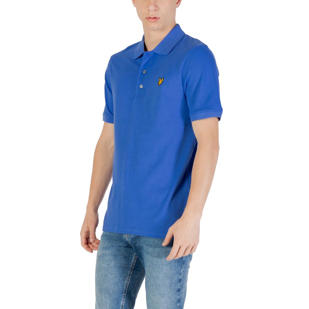 Lyle & Scott Blue Cotton Polo Shirt | Regal Royce