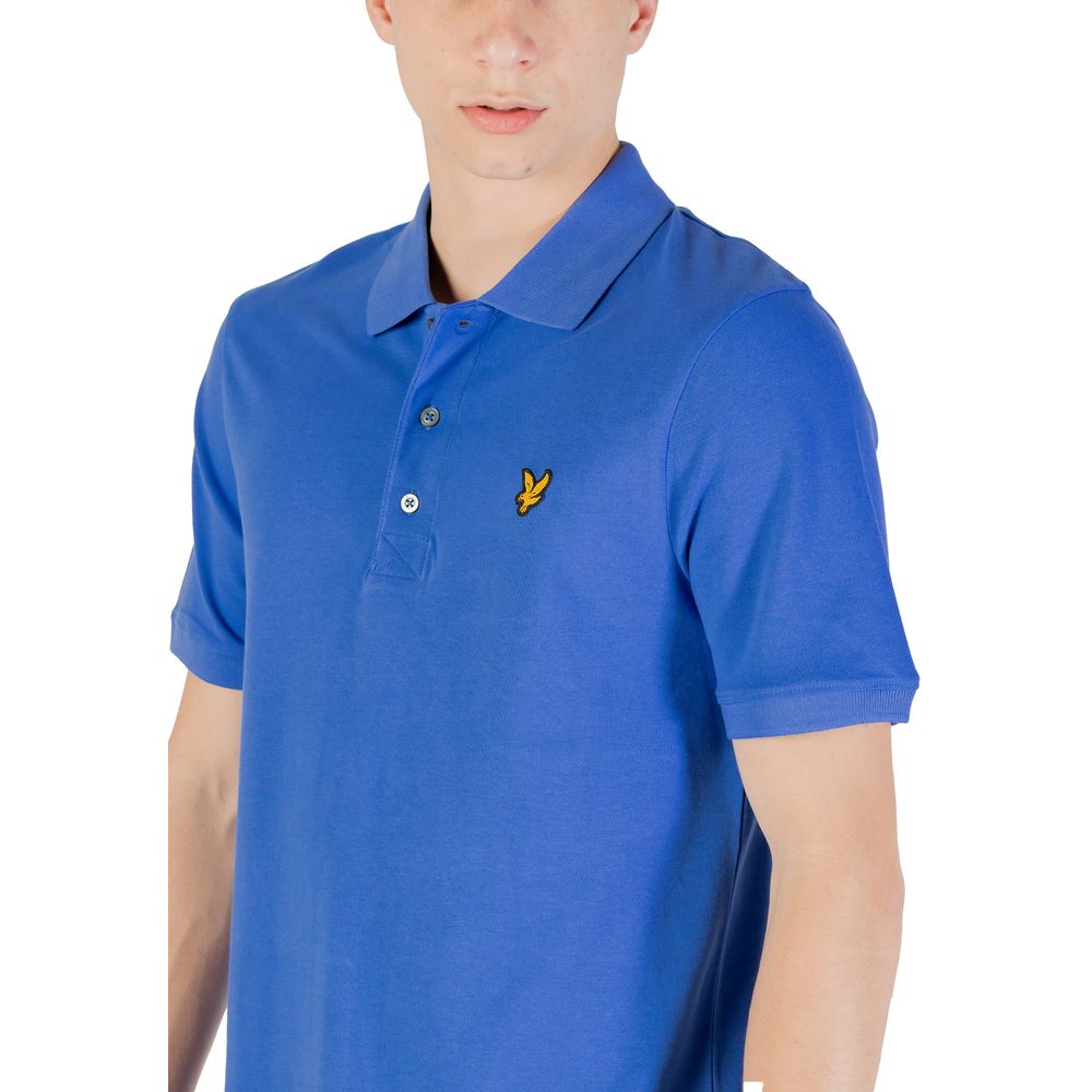 Lyle & Scott Blue Cotton Polo Shirt | Regal Royce