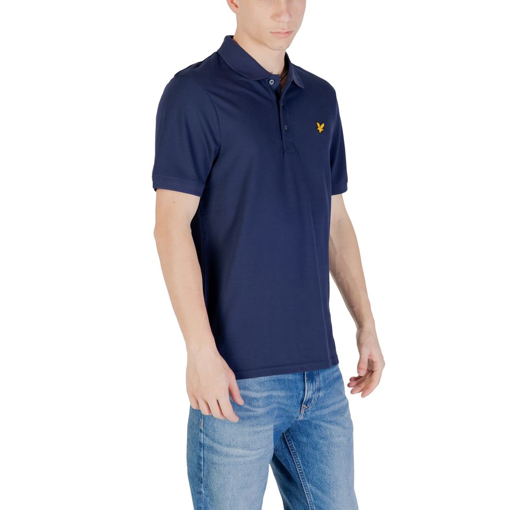 Lyle & Scott Blue Cotton Polo Shirt | Regal Royce