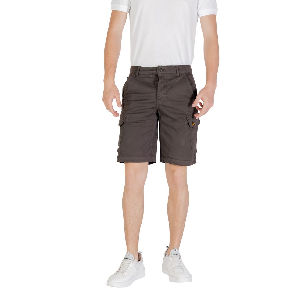 Lyle & Scott Gray Cotton Bermuda Shorts | Regal Royce