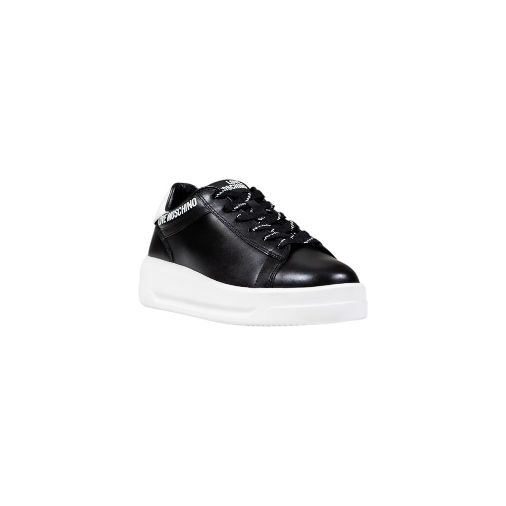 Love Moschino Black And White Synthetic Chunky Sneakers | Regal Royce