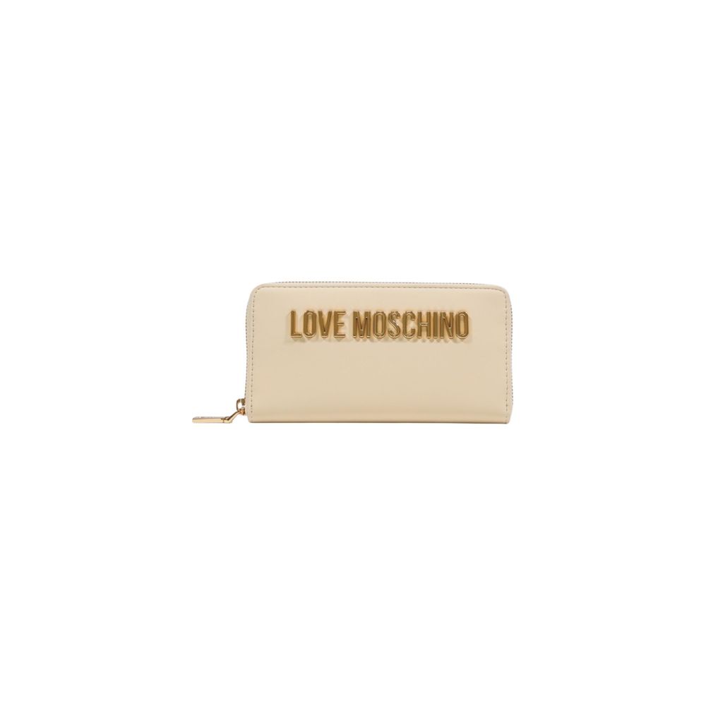 Love Moschino Beige Polyethylene Wallet | Regal Royce