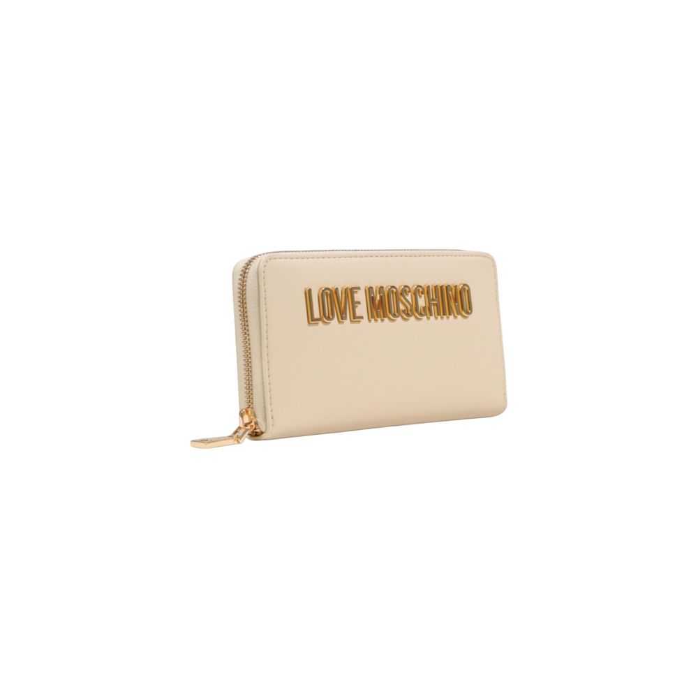 Love Moschino Beige Polyethylene Wallet | Regal Royce