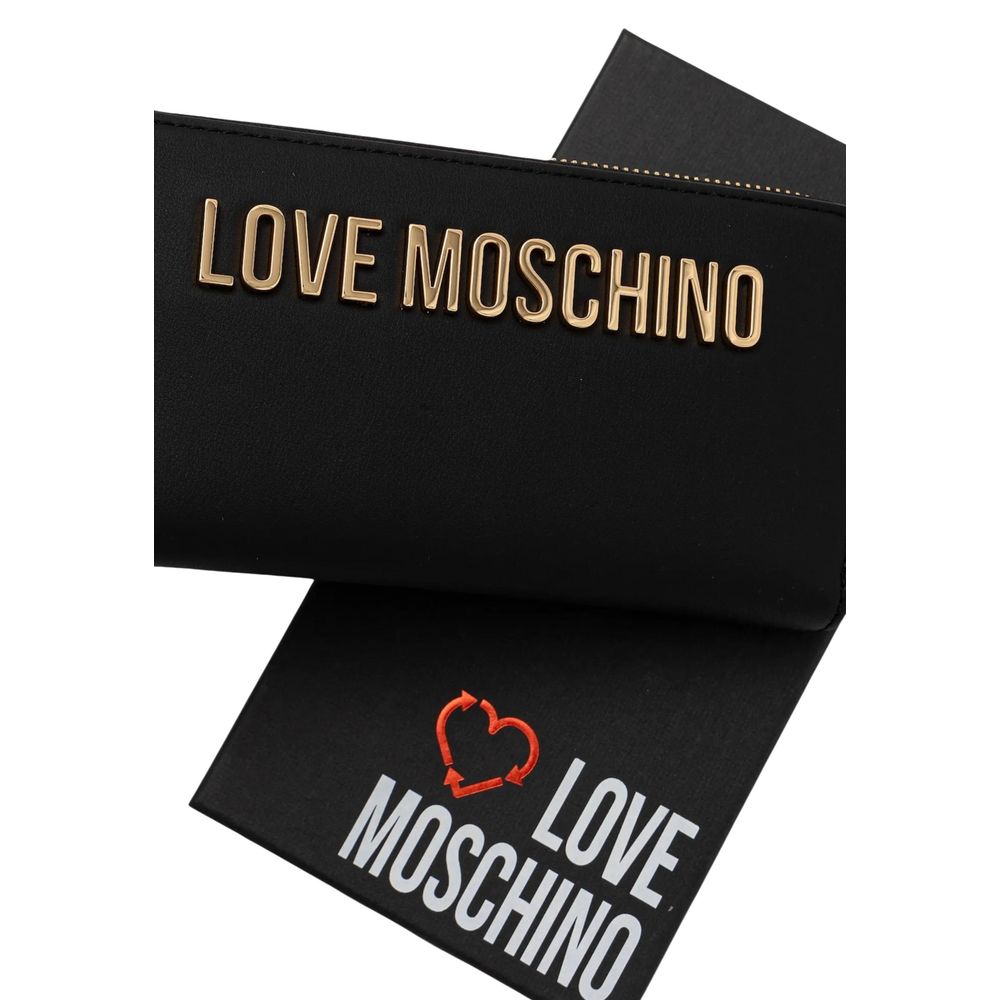 Love Moschino Black Polyethylene Wallet | Regal Royce