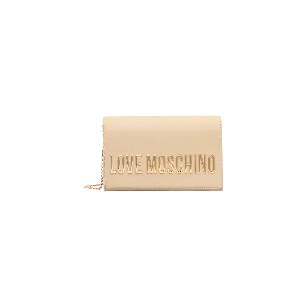 Love Moschino Beige Polyethylene Handbag | Regal Royce