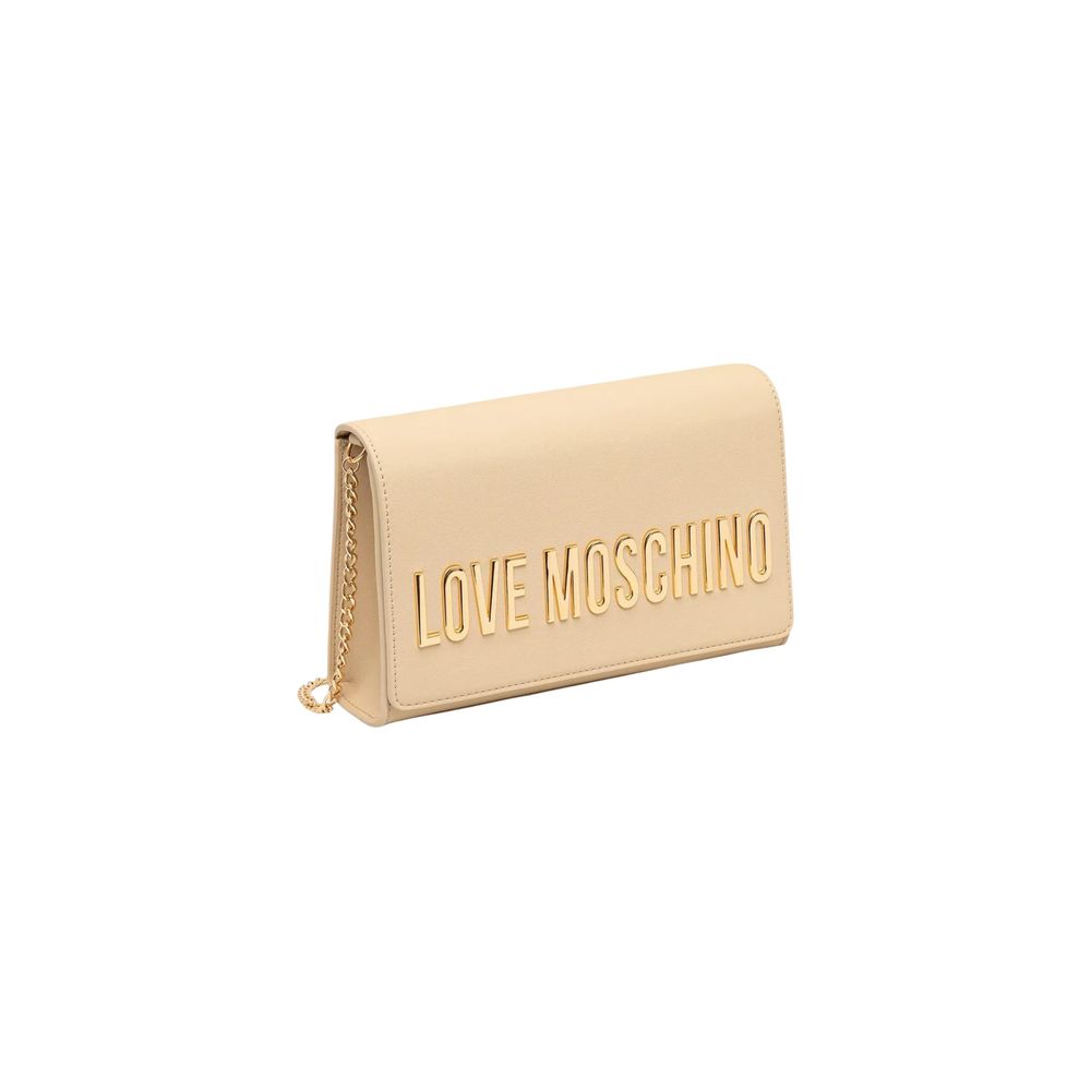 Love Moschino Beige Polyethylene Handbag | Regal Royce