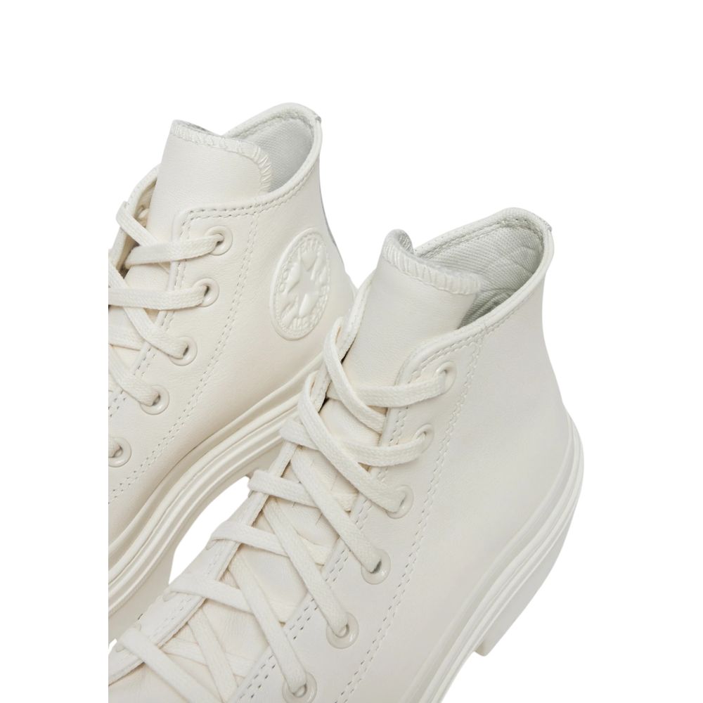 Converse White Recycled Leather High Heel Pumps | Regal Royce