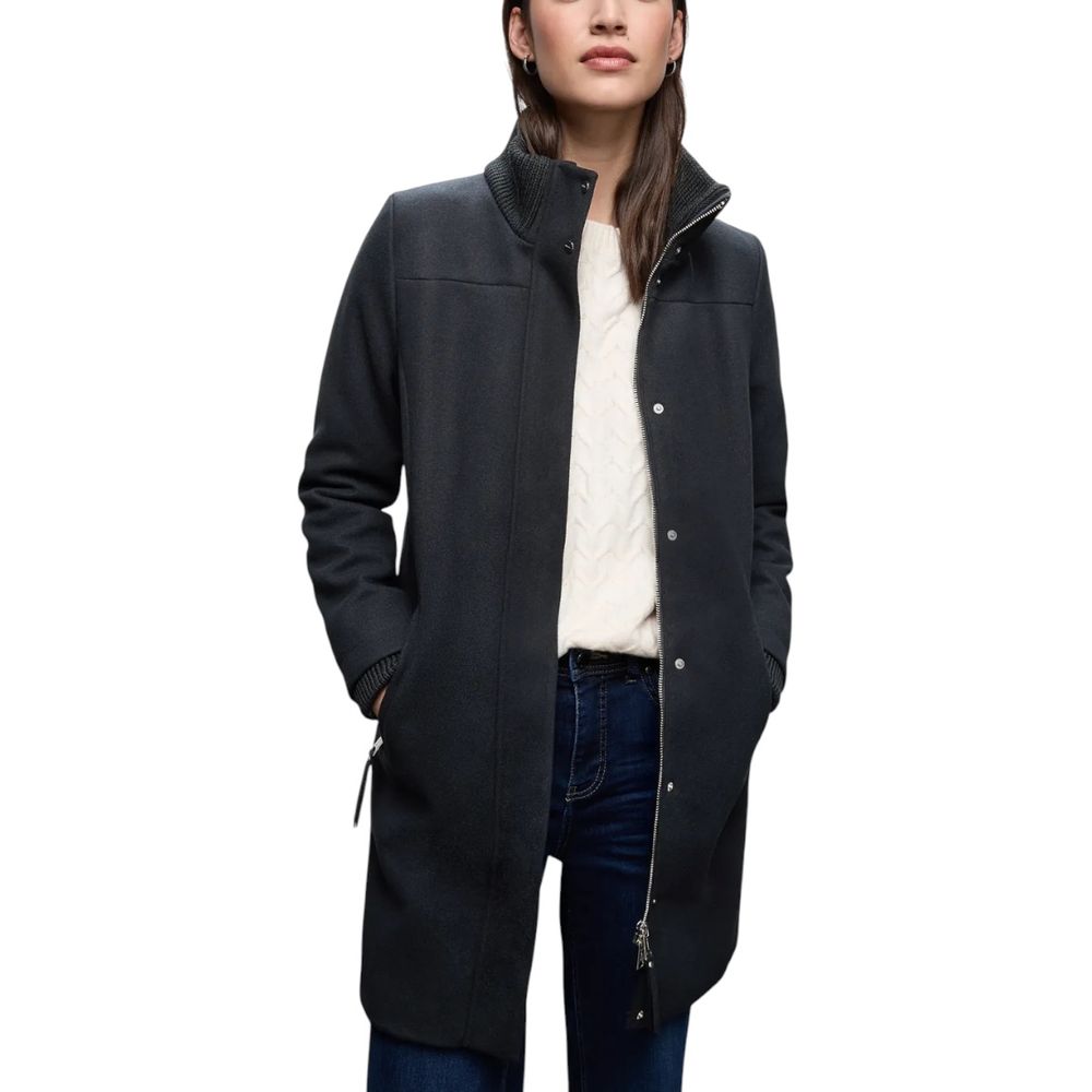 Street One Blue Polyester Coat | Regal Royce