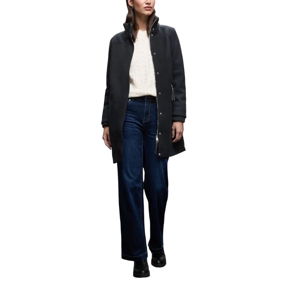 Street One Blue Polyester Coat | Regal Royce