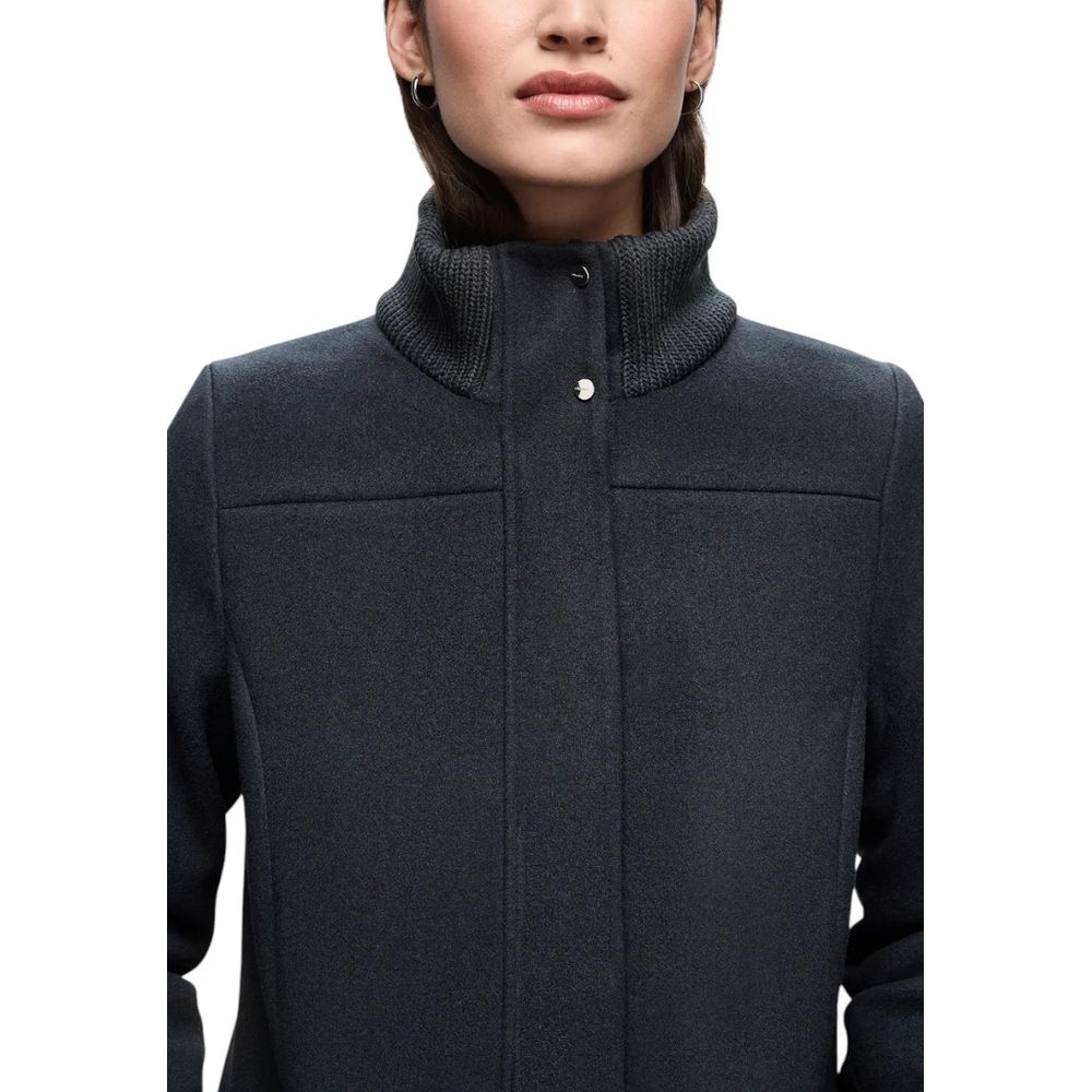 Street One Blue Polyester Coat | Regal Royce