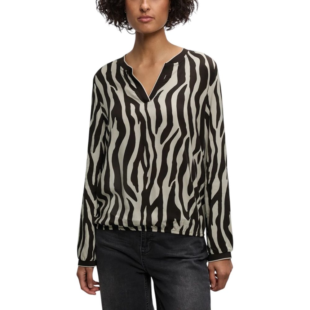 Street One Brown Viscose Blouse | Regal Royce