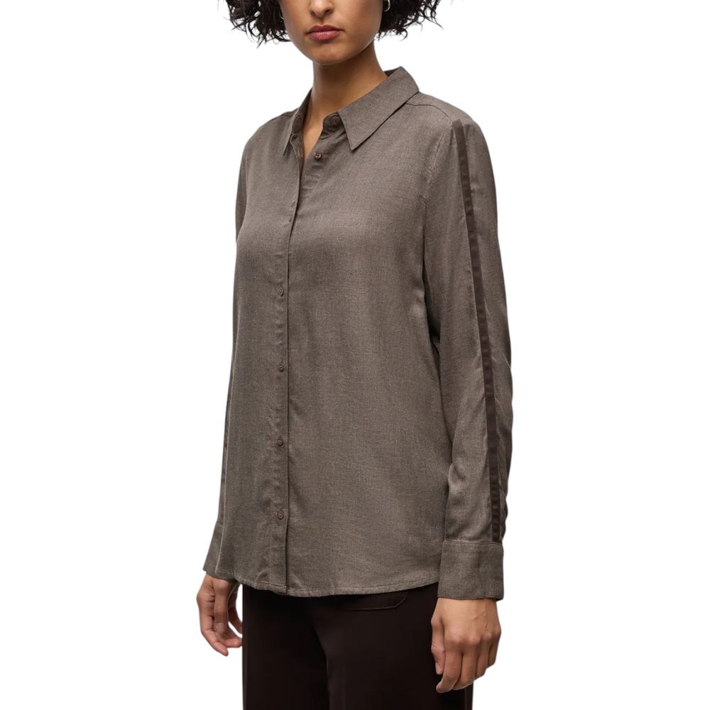 Street One Brown Viscose Blouse | Regal Royce