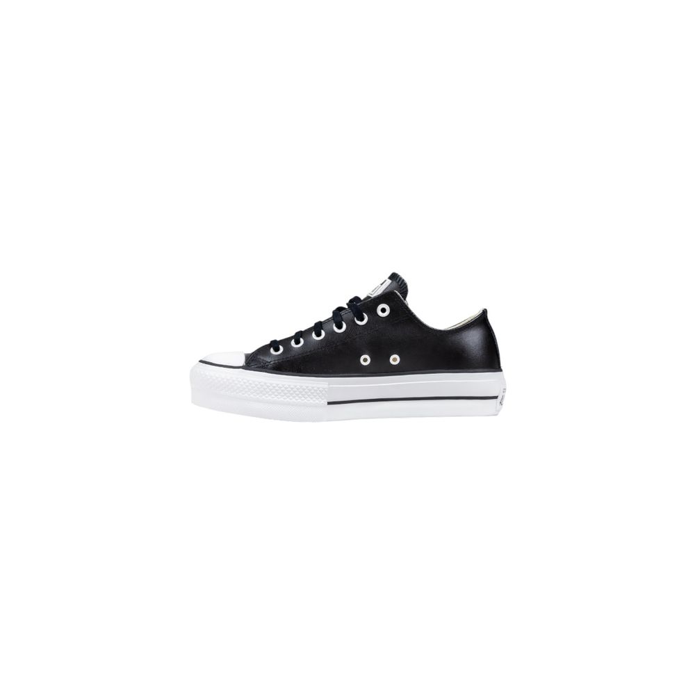 Converse Black Leather Low Top Sneakers | Regal Royce