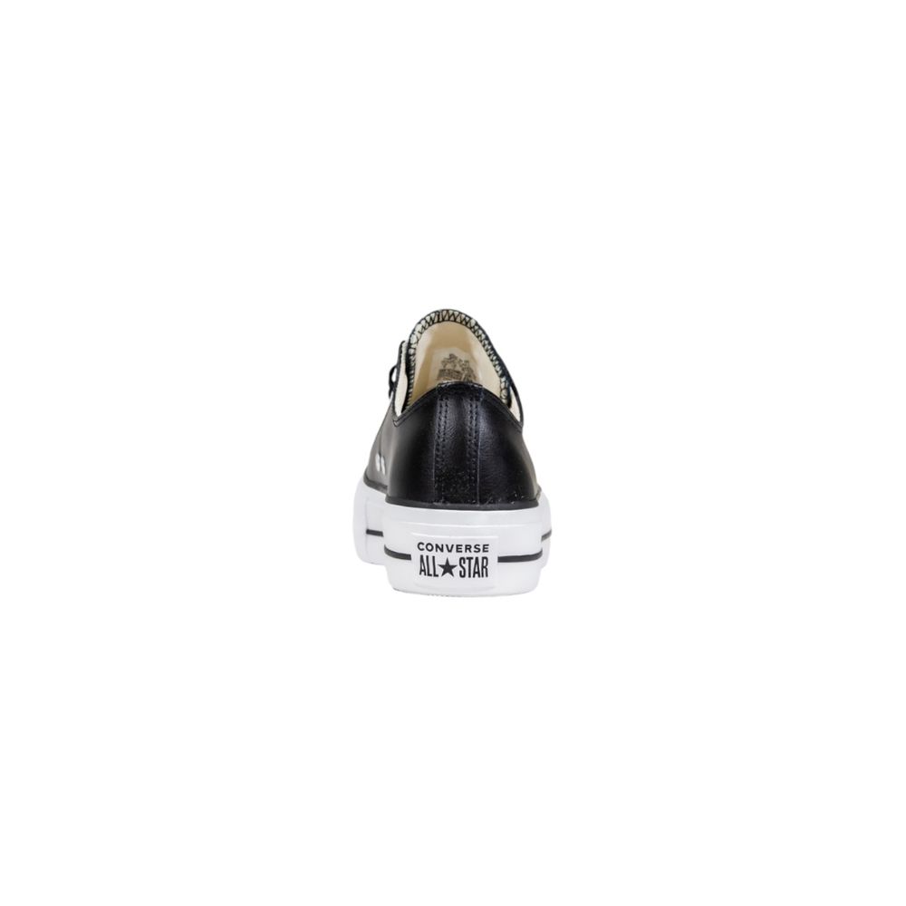 Converse Black Leather Low Top Sneakers | Regal Royce