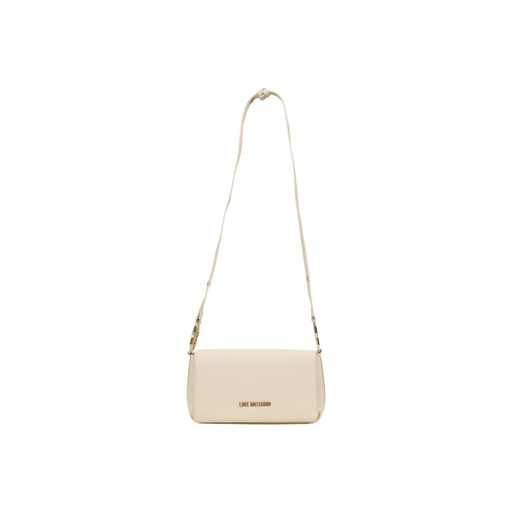Love Moschino Beige Polyethylene Handbag | Regal Royce