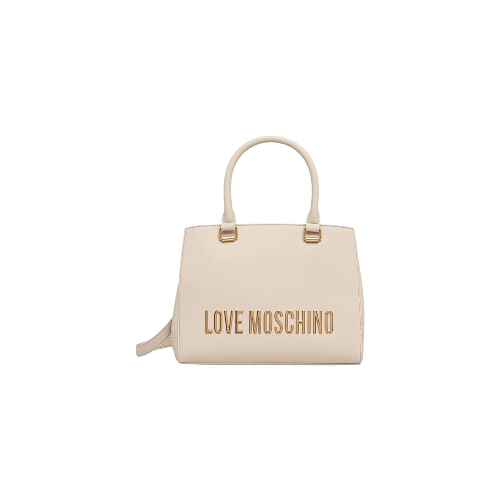 Love Moschino Beige Polyethylene Handbag | Regal Royce