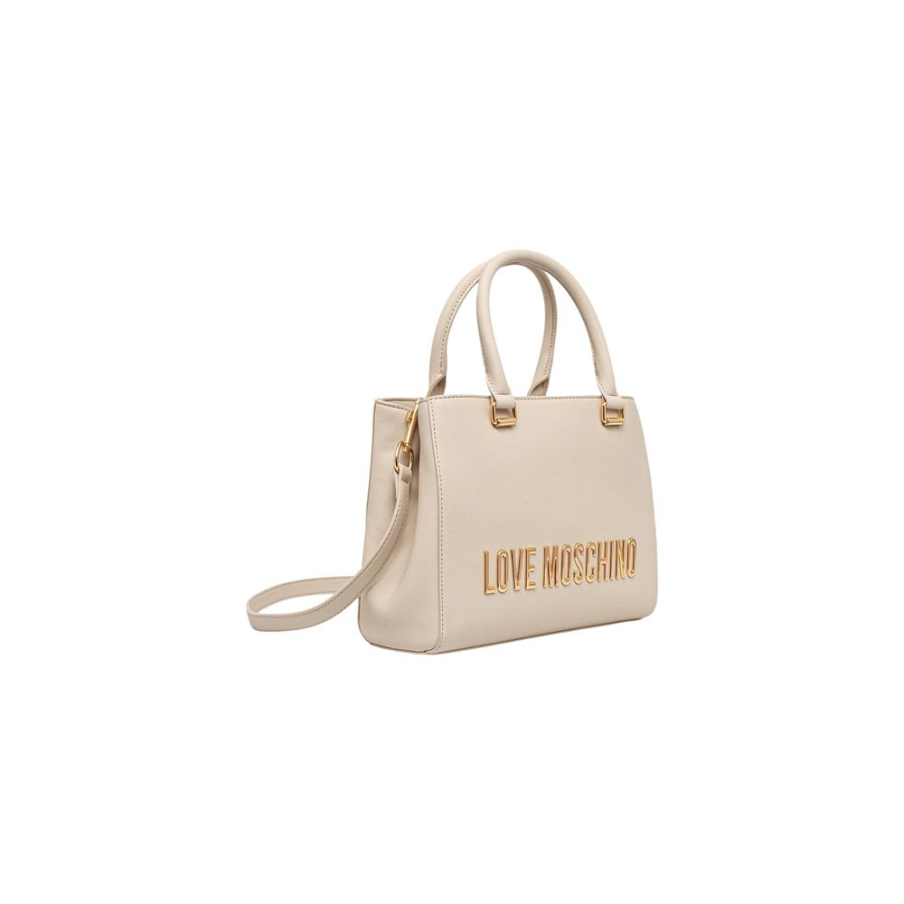 Love Moschino Beige Polyethylene Handbag | Regal Royce